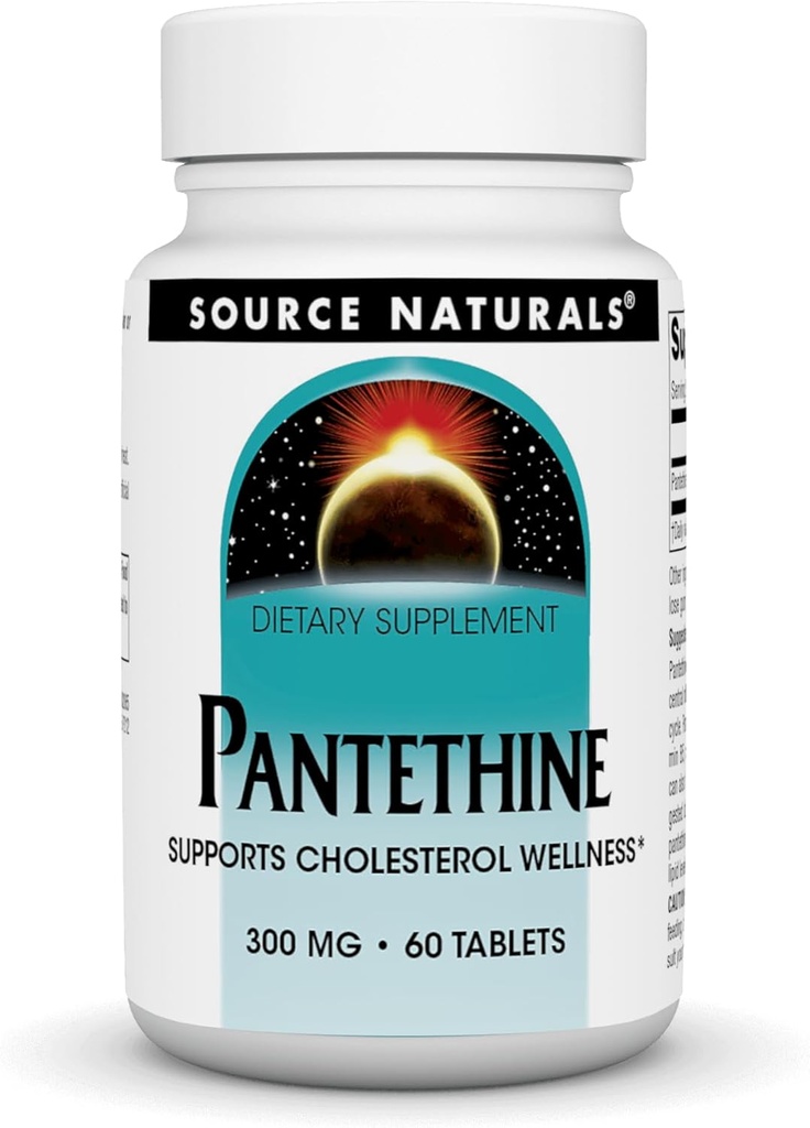Kilde Naturals Pantethine, støtter kolesterl velvære*, 300 mg, 60 tabletter