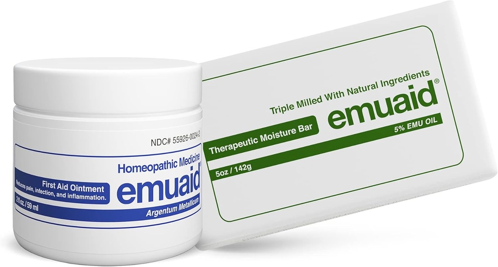 emuaid Eczema Repair Kit Regelmessig styrke 2oz med terapeutiske bevegelsesbar er også egnet for Lichen Planus, Bed Sores, Ringorm og brakk hæler