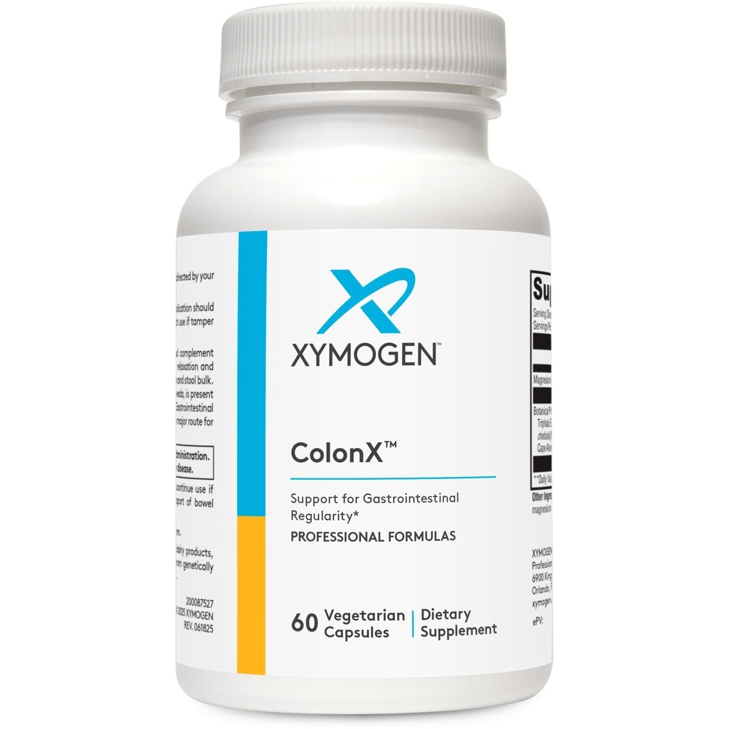 XYMOGEN ColonX - Støtter GI Motilitet, Stool Bulk, Digestion, Assimilasjon og Eliminering - Tripala Supplement med Magnesium Citrat, Cape Aloe (60 kapsler)