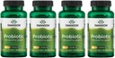 Swanson Probiotic for Digestive Health GI Tract Immune Support reisende støtte 20 milliarder CFU med prebiotiske FOS 60 Veggie kapsler (4 pakke)