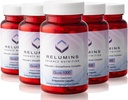 Aluminium Advance Nutrition Gluta 1000 - Redusert L-Glutathion, Alpha Lipoic Acid & Rose HIPS, Antioksidant støtte for hud og total velvære, laget i USA - 30 kapsler x 5 flasker (75-dagers forsyning)