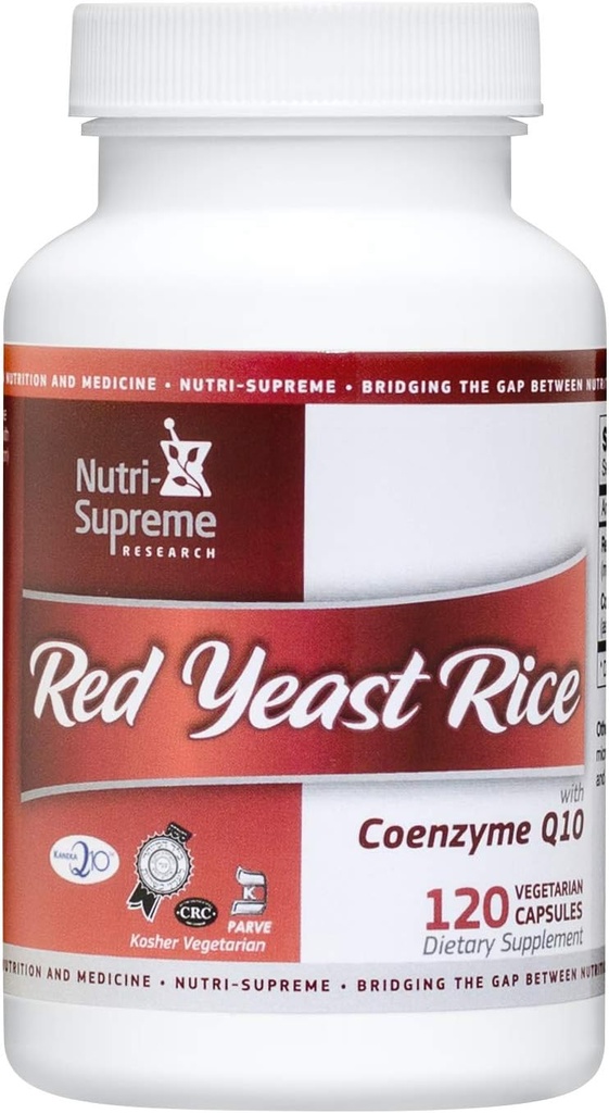 Rød Yeast Rice 600 mg med Coenzym Q-10 - 120 Vegicaps