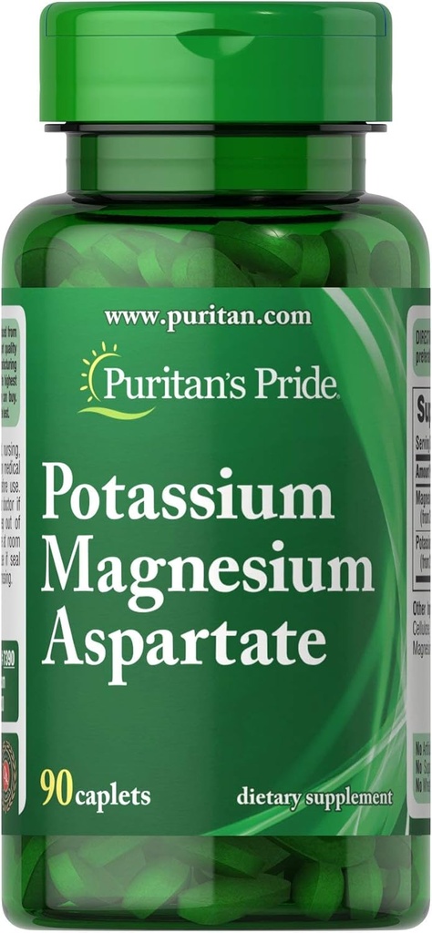 Puritans Pride Kalium Magnesium Aspartate-90 Caplets