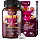NMNH Supplement (Dihydronotinamid Mononukleotid) 600mg - Økt NAD med Resveratrol, 123456789