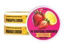 LyvWel 56mg Koffein Energi Poucher - rosa sitronade, Pineapple Crush, Mango Crush - fruktig ren energi og fokus Boost med Guarana - 3-Pack prøvespiller (48 Total Pouches)