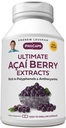 ANDREW LESSMAN Ultimate Açai Berry ekstrakter 60 kapsler - leverer standardisert, anti-oksydant rik, beneficial Acai Berry konstituenter. Høy potensblanding. Beskyttende forbindelser. Ingen additiver