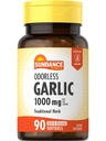 Sundance Odorless hvitløk Softgels | 1000 mg | 90 greve | Ikke-GMO og Glutenfri Supplement