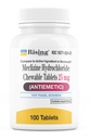 Rising helse bevegelsesrelief og hemm - Meclizine HCL 25mg - Antiemetisk, Motion Relief Chewable tabletter (100)