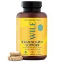 WILE Menopause og perimenopause kosttilskudd for kvinner med Ashwagandha - Menopausale symptomer lindring for stress, varme blits, nattsweats - sunn søvn og hormonbalanse støtte, vegan, 30 serveringer