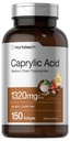 Horbaach Caprylic Acid 1320 mg Supplement ® 150 Softgel Capsules fra MCT olje ® Ikke-GMO & Glutenfri