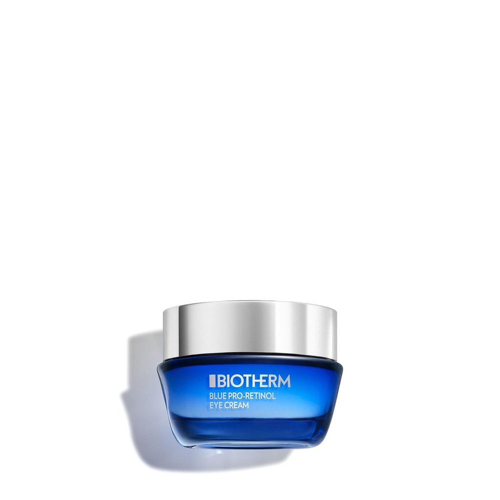 Biotherm Blue Pro-retinol Wrinkle glattende øyekrem, anti-Wrinkle og mørke sirkler Eye Care med Biotech Plankton & Pro-retinol, Smoothes og Brightens, oftalmologisk testet, Vegan, 0,5 fl.