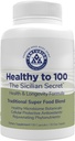 Sunn til 100, siciliansk hemmelig middelhavsdiett, Superfood, støtter sunn livsstil, (med Resveratrol, Rosemary, Grape Seed Extract, Bergamot Extract) Økt immunitet, 90 kapsler, 30 serveringer