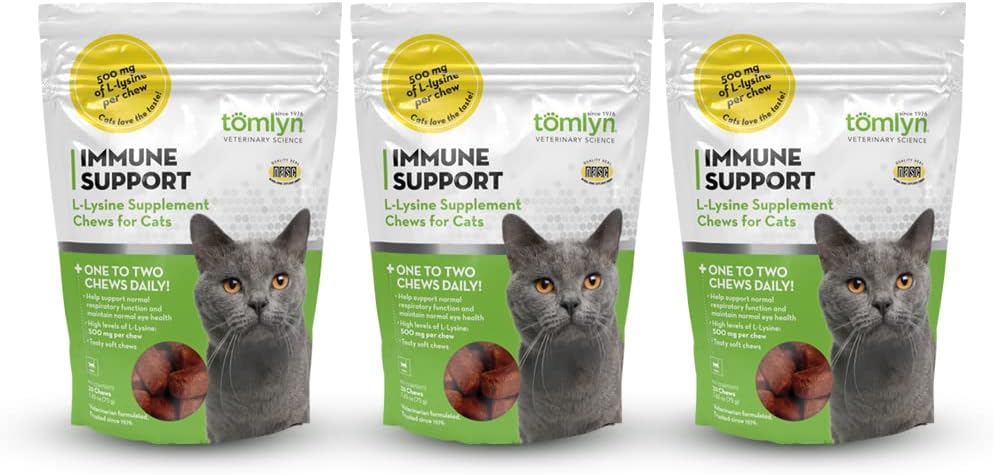 Tomyln Immune Support L-Lysine ernæringstilskudd 2.65oz hver (3 pakke)