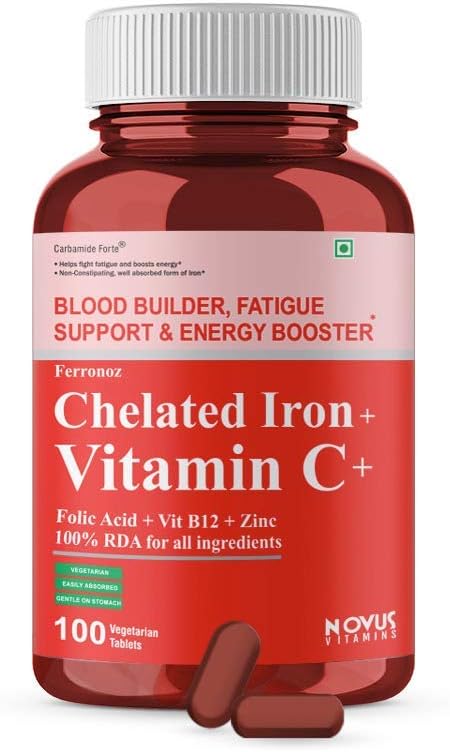 Ifra Carbamid Forte Chelated Jern med vitamin C, B12, Folinsyre og Zn – 100 tabletter