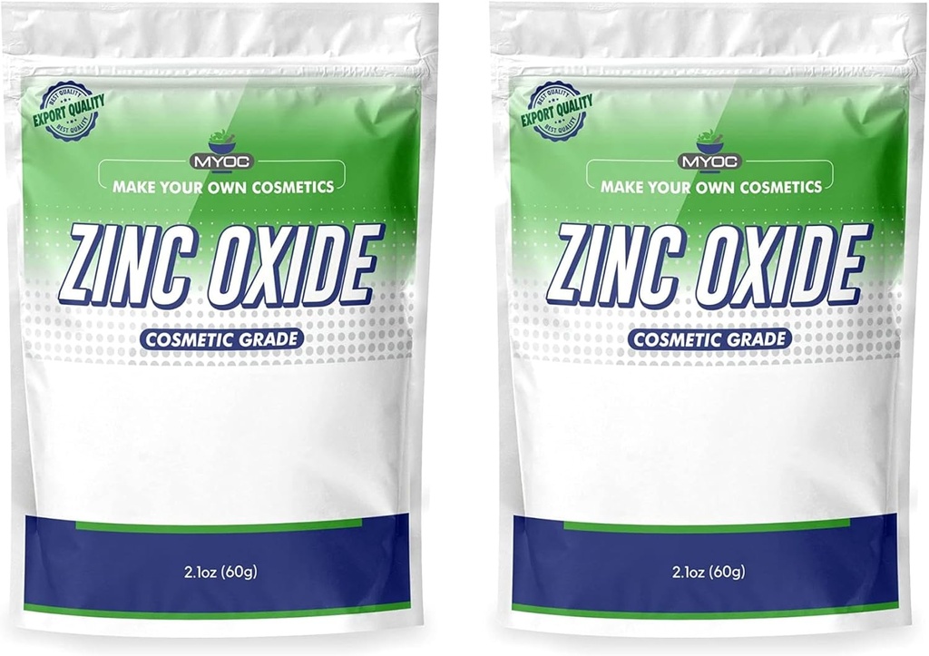 Hvitt sinkoksid pulver-60 Gm (2,11 Oz (pakke med 2))