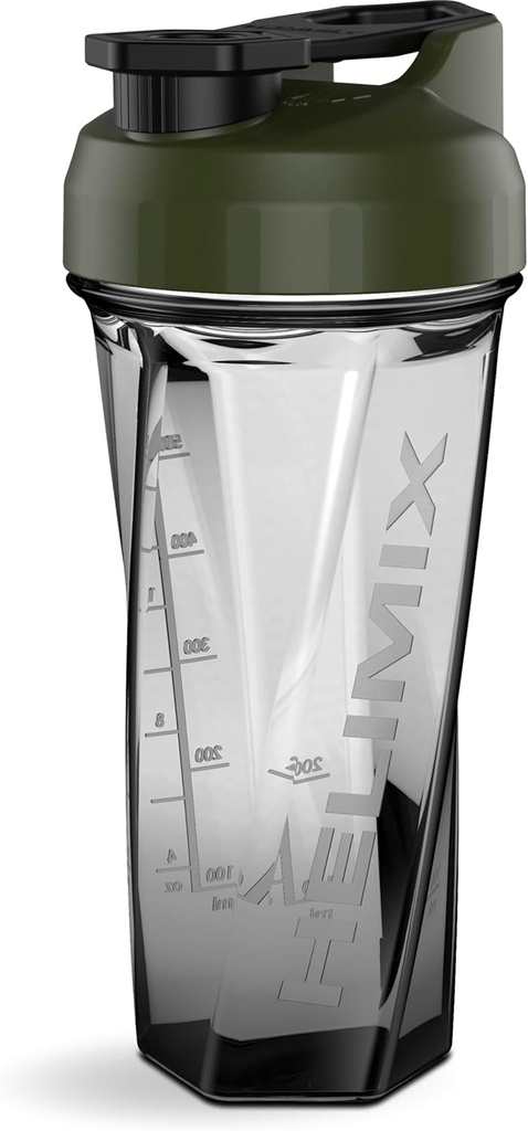 HELIMIX 2.0 Vortex Blender Shaker Flaske holder opp til 28oz | Ingen blandingskule eller Whisk | USA laget | Bærbar pre trening Whey Protein Drink Shaker Cup | Blander Cocktails Smoothies Shakes | Topp Rack Safe