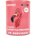 BIRDMAN Fitmingo Vegansk Protein pulver med inositol, Collagen Boosters, Hyaluronsyre og vitaminer | Lav karbohydrat, mørkefri, lav kalori | 23g Plante Basert Blåbær Protein pulver med Myo-Inositol