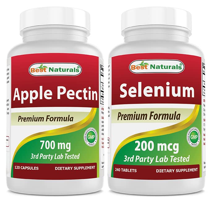 Best Naturals Apple Pectin 700 mg & Selenium 200 mg