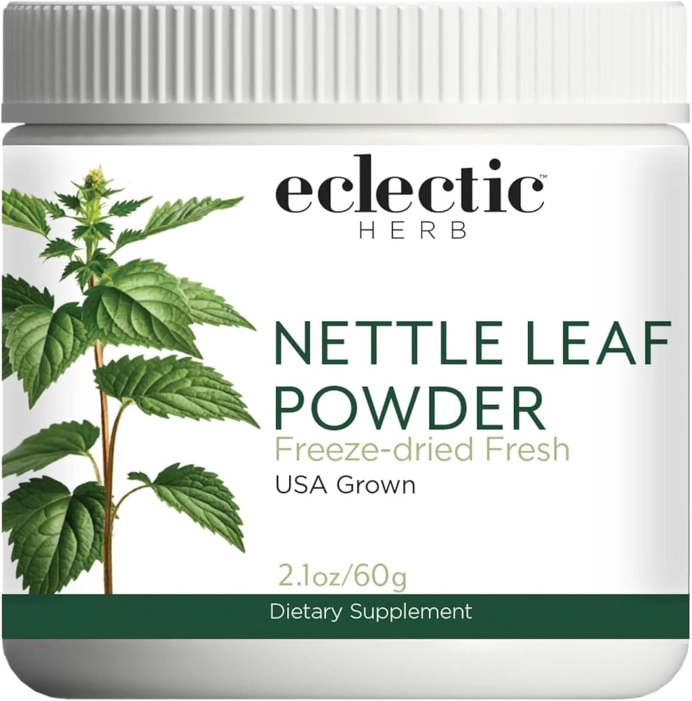 Eklektisk Institute Raw Fresh Freeze-Dried Nettle Leaf Hele mat pulver | 2.1 oz (60 g)