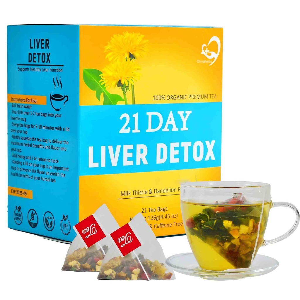 Aromlife 21 Day Milk Thistle Lever Detox Te, for Liver Cleanse og Support Care, Melk Thistle Te med høyt innhold Melke Thistle Liver Detox av Melke Thistle Seed og Licorise Root