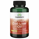 Swanson Cod Liver Oil - velvære Supplement fremme bein, hud helse, visjon støtte og immunsystem funksjon w / høy absorpsjon vitamin A - (180 Softgels, 350 mg hver)