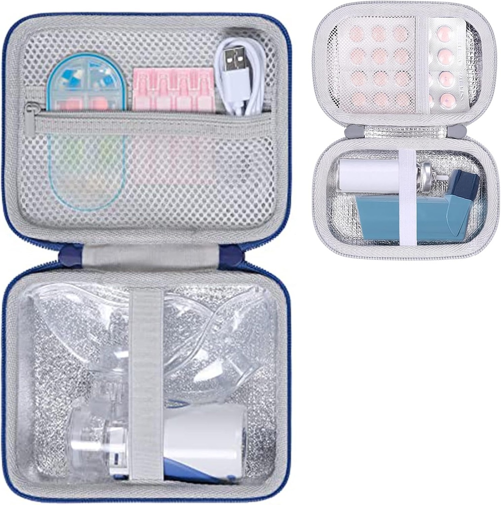 Aenllosi Hard Case For Astma Inhaler og Bærbar Nebulizer