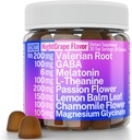 SHIZAM Valerian Root Kamille Gummies, Hjelp for ro og stress for barn og voksne, Kapsler Tinktur Ekstrakt Drops Piller Tsjekking Te flytende Alt, Supplement, Valarian Roots Organic Sleep 500mg Urt