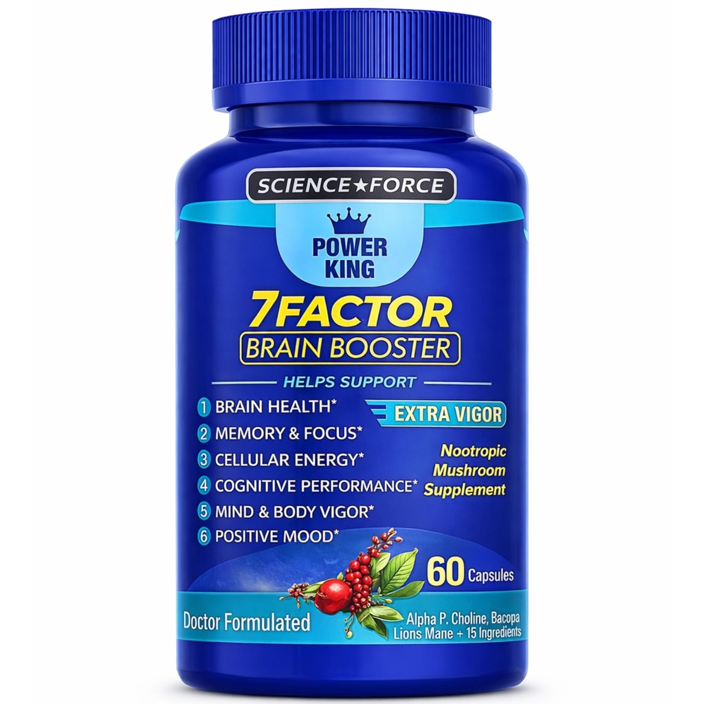 Brain Kosttilskudd for hukommelse og fokus - Nootropisk hjerne helse - Kognitiv ytelse, klarhet, energi, mental vigor, Shilajit - Alpha Choline, Lion's Mane, Bacopa, 18 Premium ingredienser