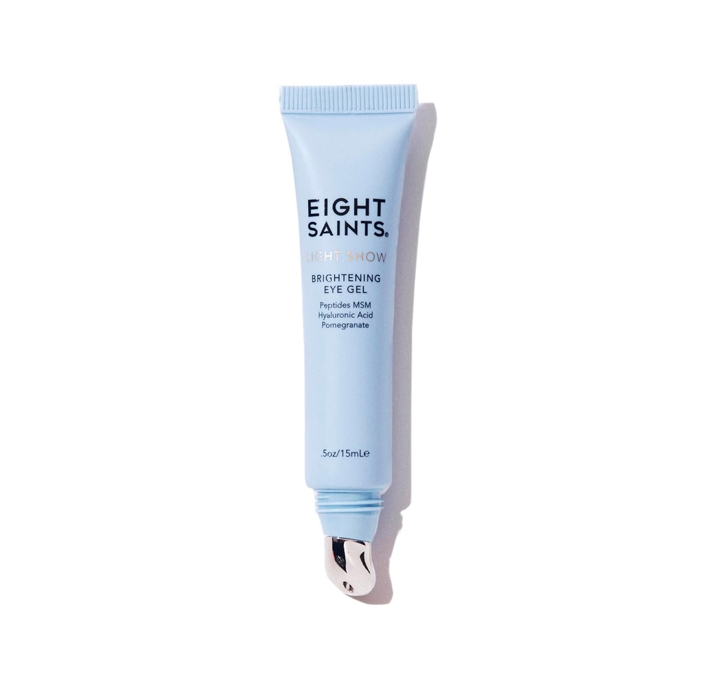Åtte Saints-lysshow Brightening Eye Gel, Naturlig og Organisk Anti Agging Kjøle Øyegel å redusere Puffiness, Wrinkles og ro under øyet hud, 0.5 ovner