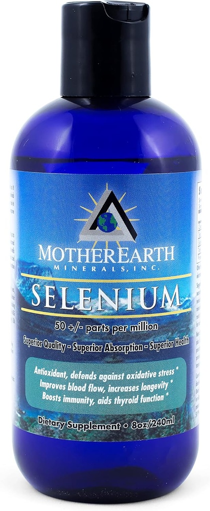 Mother Earth Minerals - Selenium - fremmer normal kroppsvekst, støtter fruktbarhet, oppmuntrer trissue elastisitet, Potent Antioksidant - 8 Ounce 96 Services