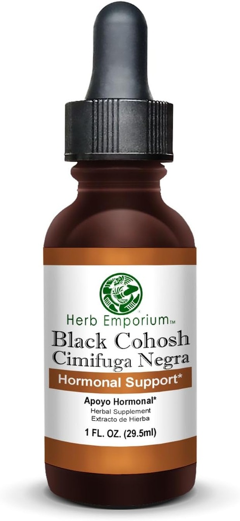 Herb Emporium Black Cohosh Root Extract 1fl. oz. (29,5 ml) Herbal Supplement Hormonal Support (pakke med 1)