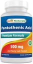 Beste Naturals Pantotensyre 500 mg 120 tabletter