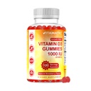 Vitamatisk sukker Gratis vitamin D3-120 Pektin Basert Gummies - Great Taste - Sunn Bones, Mood & Immune System Funksjon - Ikke-GMO - 120 Serveringer (1000 IU)