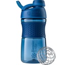 BlenderBottle SportMixer Shaker flaske perfekt for proteinshake og pre trening, 20-Ounce, marine