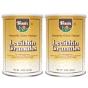 Fearn Natural Foods Soja Lecithin Granules - Fett Emulgator med essensielle næringsstoffer for helse, forbedrer teksturen av kaker, brød og DIY Gummies, 16 Oz (Pack of 2)