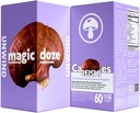 Magic DozeTM Reishi Mushroom Supplement Capsules - 60 Count, Unwind, Herbal Supplement, Stress Relief, Immune Support, Vegansk, Organic Reishi Ingredient