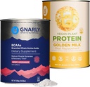 Gnarly ernæring gylden melk vegansk protein pulver BCAA Berry sitronade (10,58oz)