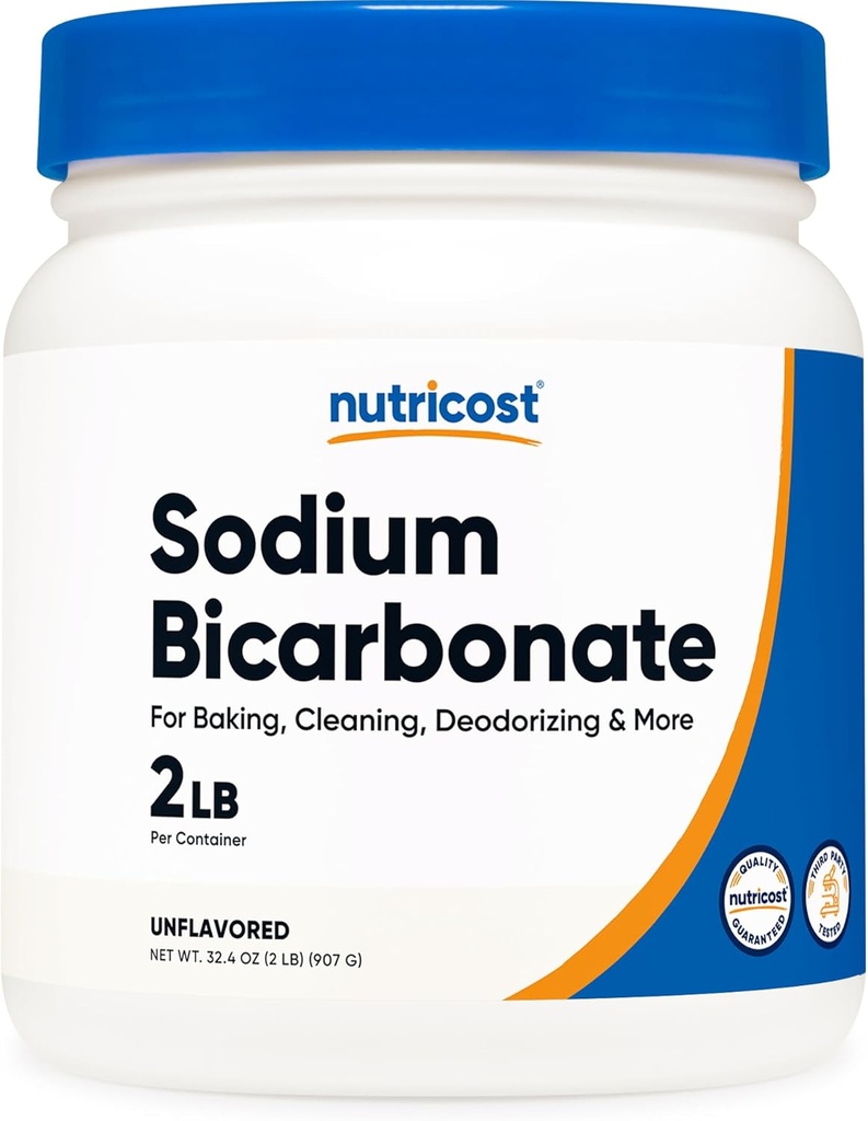 Nutricost Natriumbikarbonat (2 LB) - 600 mg Per Serving, Ikke-GMO, Glutenfri