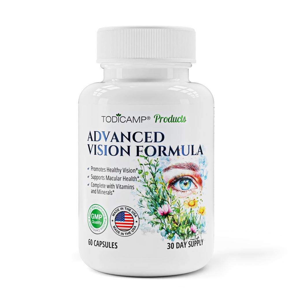 Macular støtte Øye Helse Vitaminer & Visjon Kosttilskudd Lutein 400mg, Zeaxanthin 10mg, Eyebright Urt, Lycopen Supplement & Bilbær Supplement for øyne, Øye vitaminer for eldre og voksne