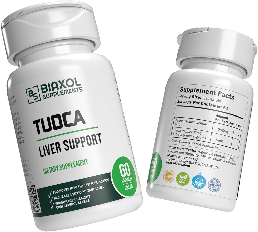 2024 Best TUDCA (Tauroursodeoksykolsyre) | Liver Helse | Lab testet | 60 kapsler