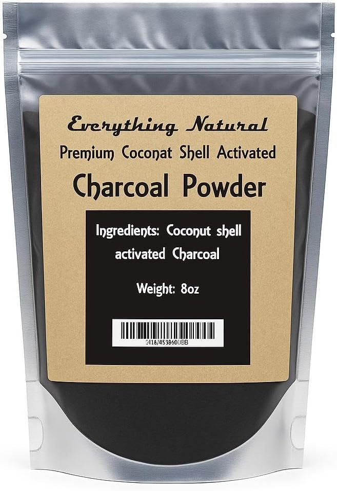 Ekstra stort aktivert Charcoal pulver. Mat Grade, Alleviater Gas & Bleating, Naturlige tenner Whitener, Rejuvenaterer Hud, Fremmer Naturlig avgiftning avledet fra Coconut Shells