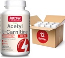 Jarrow Formler Acetyl L-karnitin 500 mg, Diett Supplement, Aminosyre støtte for hjernens helse og antioksidanter, 120 Veggie kapsler, 120 dagers forsyning (pakke med 12)
