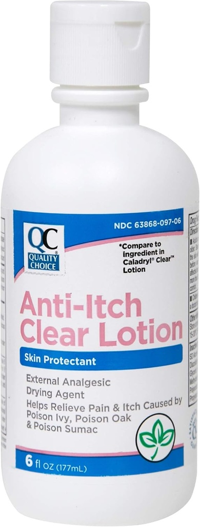 Kvalitetsvalg Anti-Itch Clear Lotion 6 oz - Pakke med 3