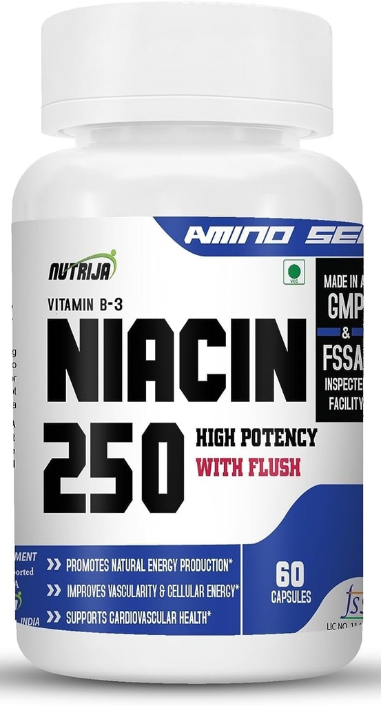 Niacin 250 / vitamin B-3-60 Kapsler