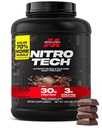 Muscletech Whey Protein pulver (Milk sjokolade, 4 pund) - Nitro-Tech Ultimate Muscle Building Formula med Whey Protein Isolate - 30 g protein, 3 g kreatin & 6,8 g BCAA - emballasje May Vary