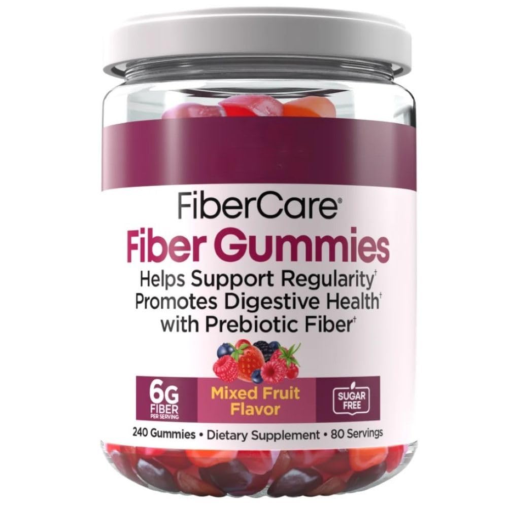 Landbruk Fiber Gummies Sukker Gratis G6 Fiber PER Servering Blandet Frukt Flavor 240 CT
