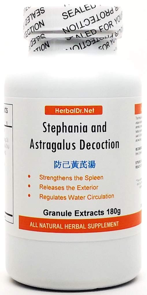 Stephania og Astragalus Decoction Extract Powder Te 180g (Fang Ji Huang Qi Tang) Klar til å drikke 100% naturlige urter