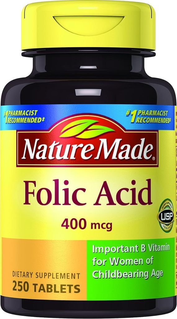 Naturlaget folsyre, 250 ct