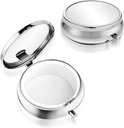 Sibba Portable Medisin Pill Case, Reise Multi-Funcional Moisture Proof Pill Box for Purse & Pocket, Søt metall medisin Pill Organizer Box for vitaminer, fiskeolje og kosttilskudd(1 sammenligning)