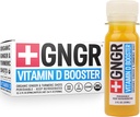 +GNGR Vitamin D Booster - Tropisk immunitet Booster Edition Kaldpresset Ginger Shot med Pineapple, Passion frukt, oransje, gurkemeie og vitamin D3. Mood, immunitet og energi. 2 fl oz (Pack of 12)